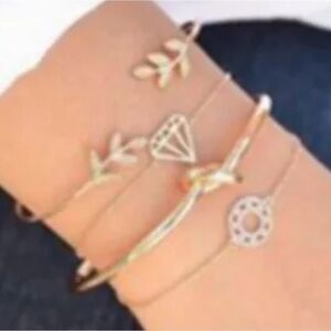 𝅺SET of 4 Bracelet Bangle for Women